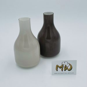 Blumenvase hellgrau / dunkelgrau klein