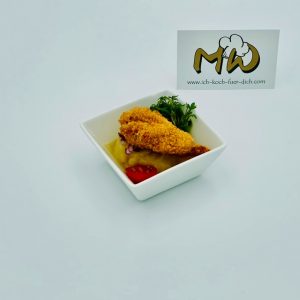 Mini Hühnerschnitzel mit Kartoffelsalat