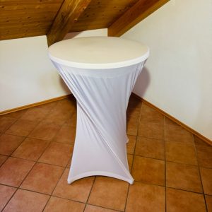 Stehtischhusse weiß