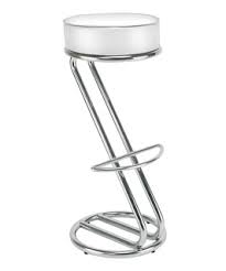 Barhocker Chrom Weiß